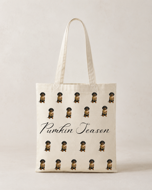 Autumn Halloween Multi Print Tote Bag, Various Breeds