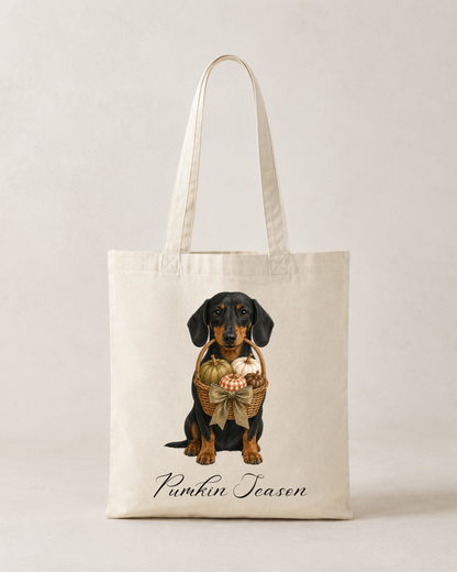 Autumn Halloween Single Print Tote Bag, Various Breeds
