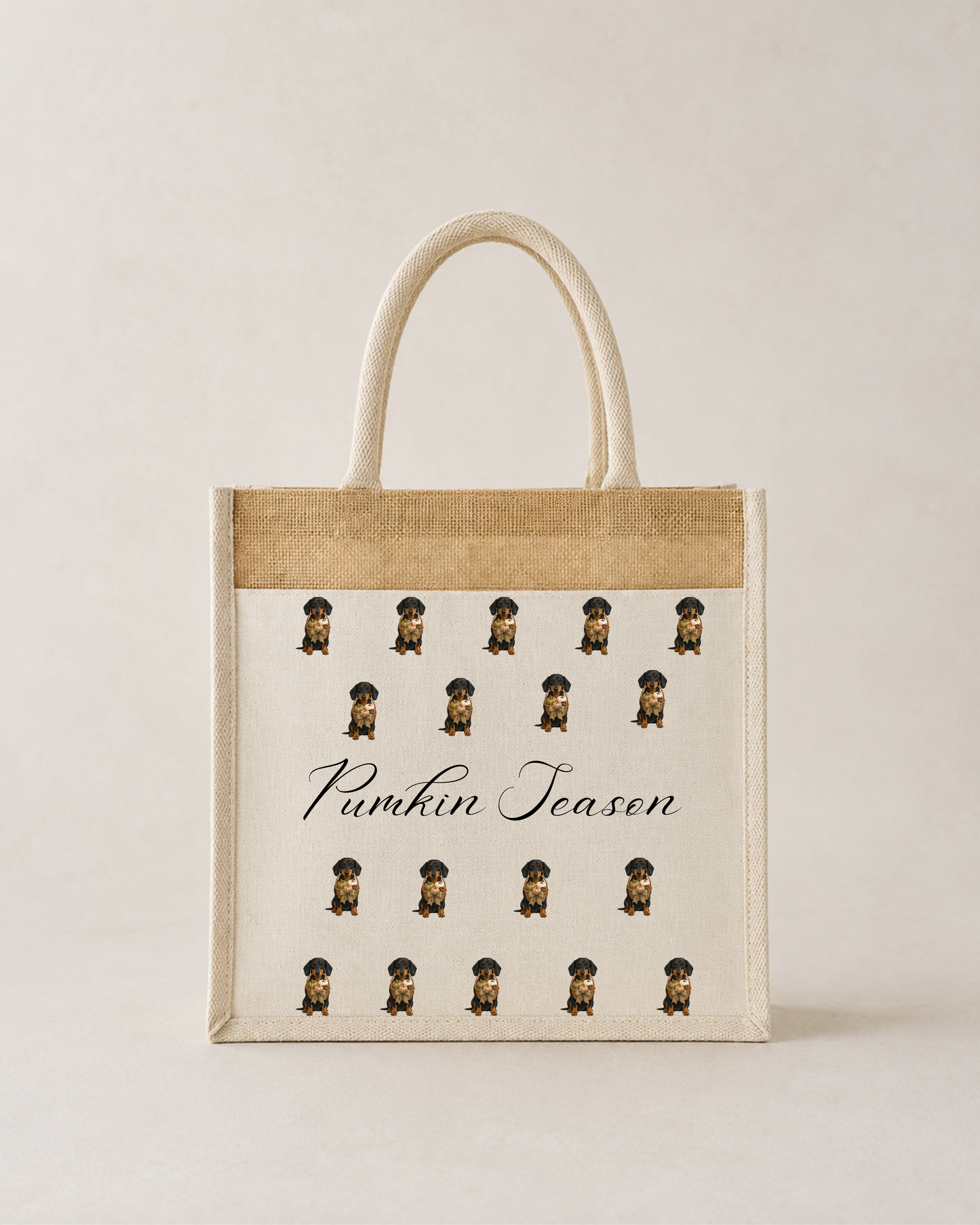 Autumn Halloween Multi Print  Canvas Tote Bag, Various Breeds