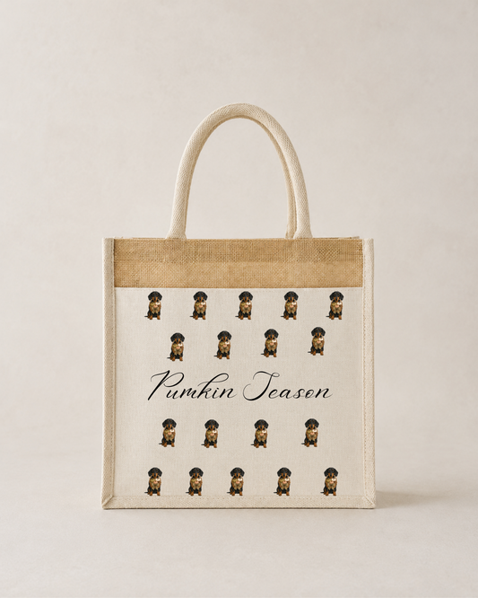 Autumn Halloween Multi Print  Canvas Tote Bag, Various Breeds