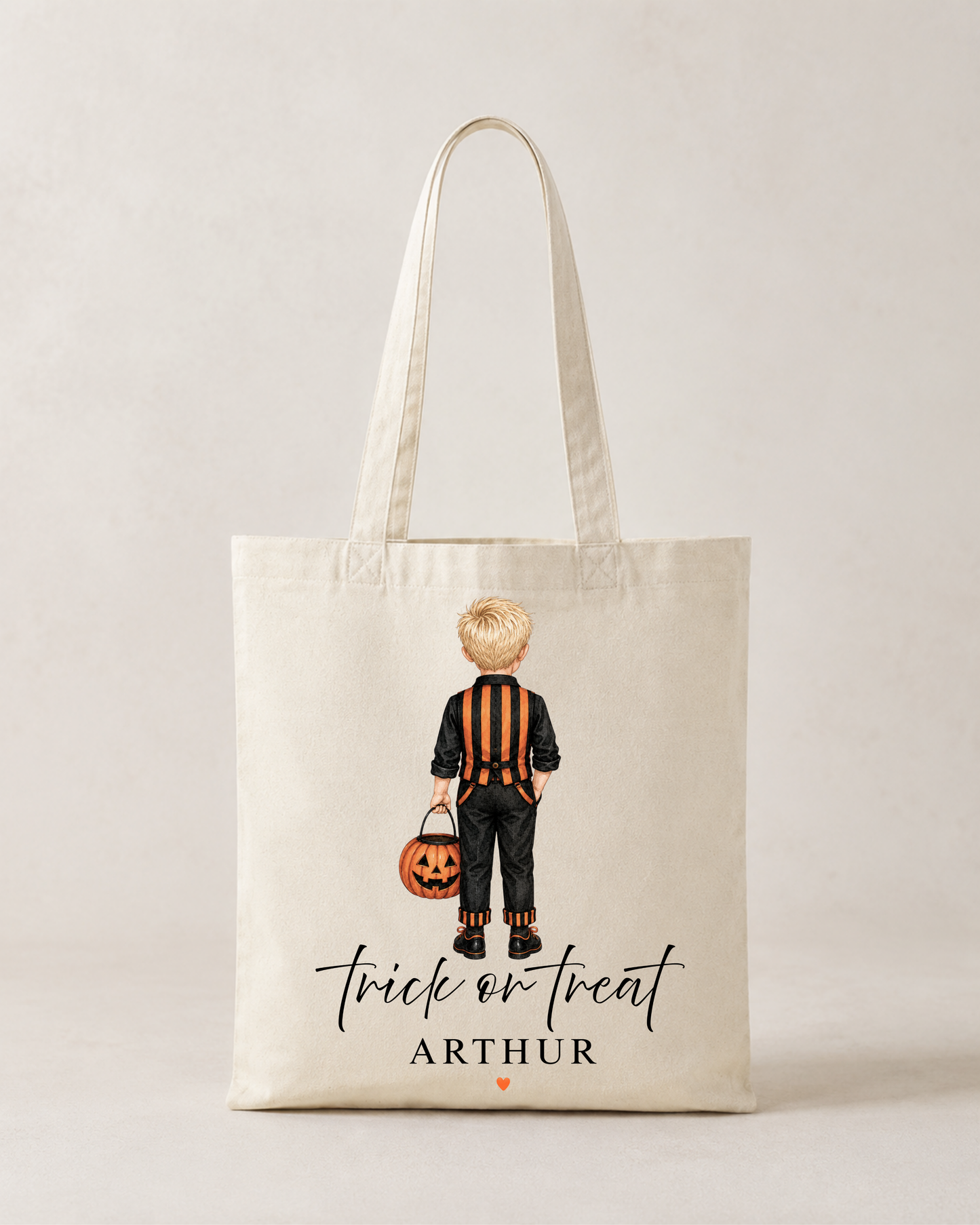 Personalised Children's Halloween / Trick or Treat Tote Bag / Little Girl Halloween Bag / little Boy Halloween Bag