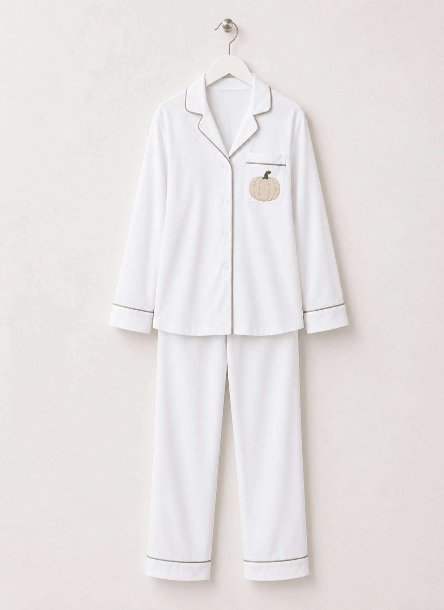 Adult Halloween Pumpkin Satin Pajamas