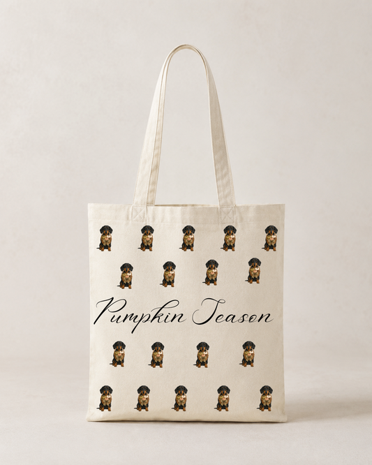 Autumn Halloween Multi Print Tote Bag, Various Breeds