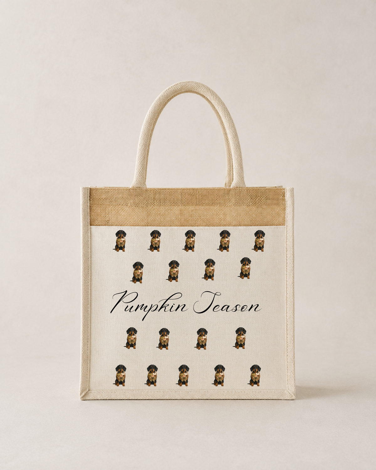 Autumn Halloween Multi Print  Canvas Tote Bag, Various Breeds
