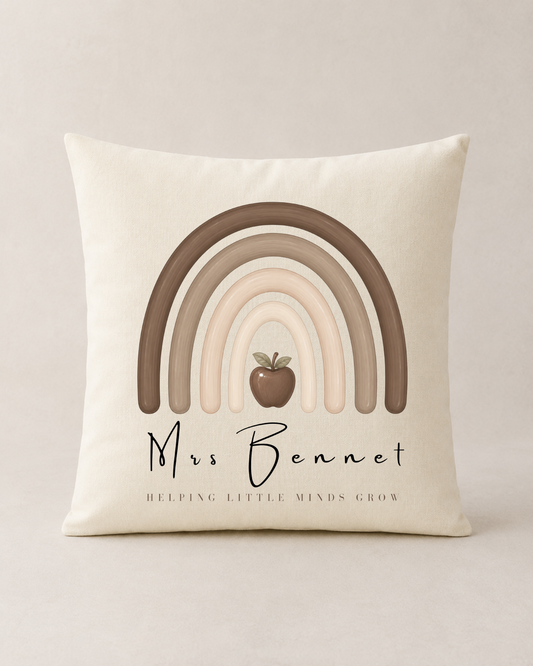 Personalised Teacher Cushion - Ideal Teacher Appreciation Gift