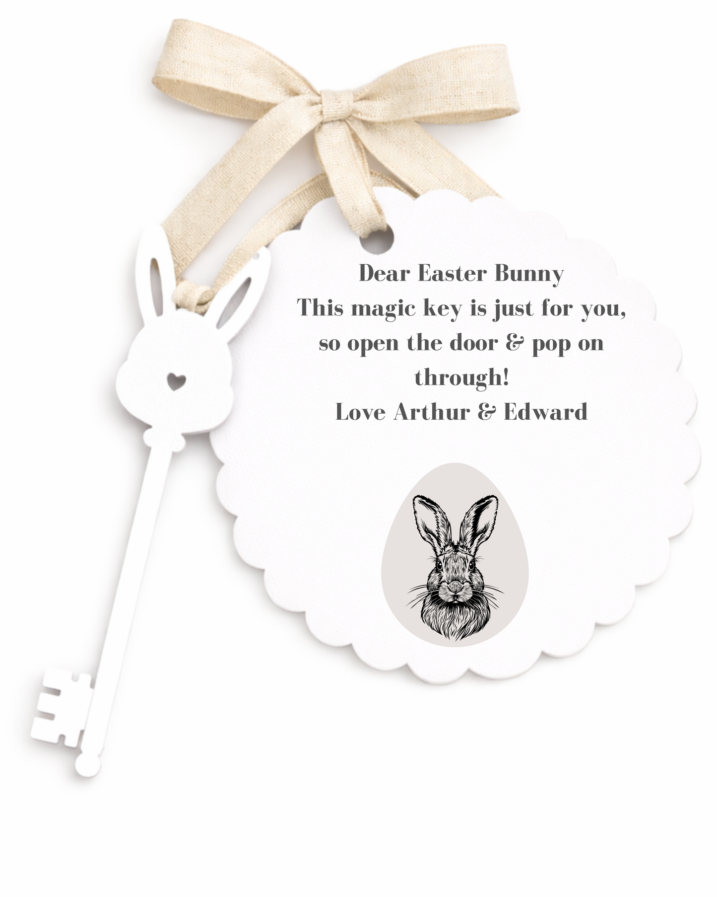 Personalised Easter Bunny Magic Key