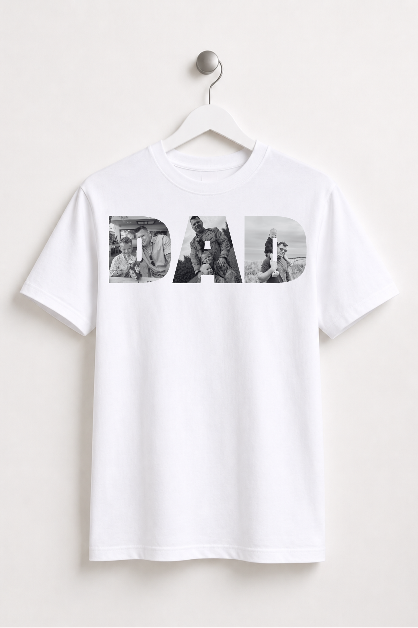 Personalised Multi Photo T-shirt - Father's Day Gift