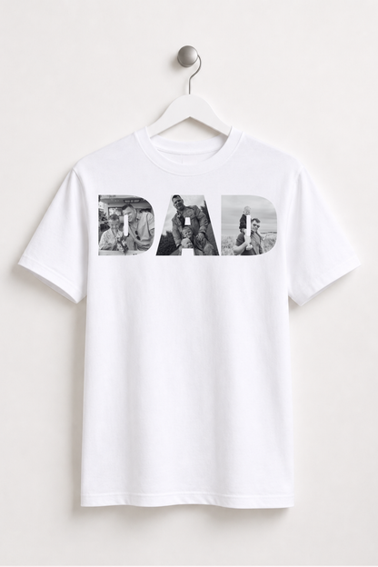 Personalised Multi Photo T-shirt - Father's Day Gift