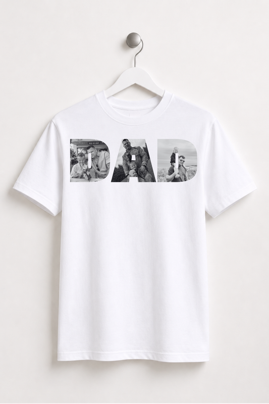 Personalised Multi Photo T-shirt - Father's Day Gift