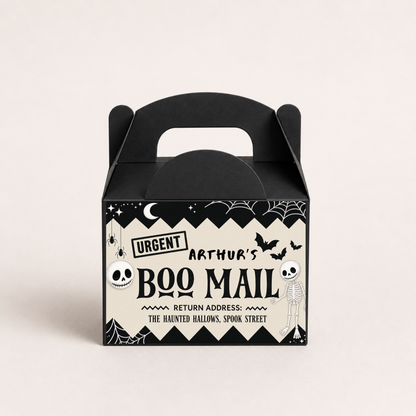 Children's Personalised Halloween Treat Box - Beige