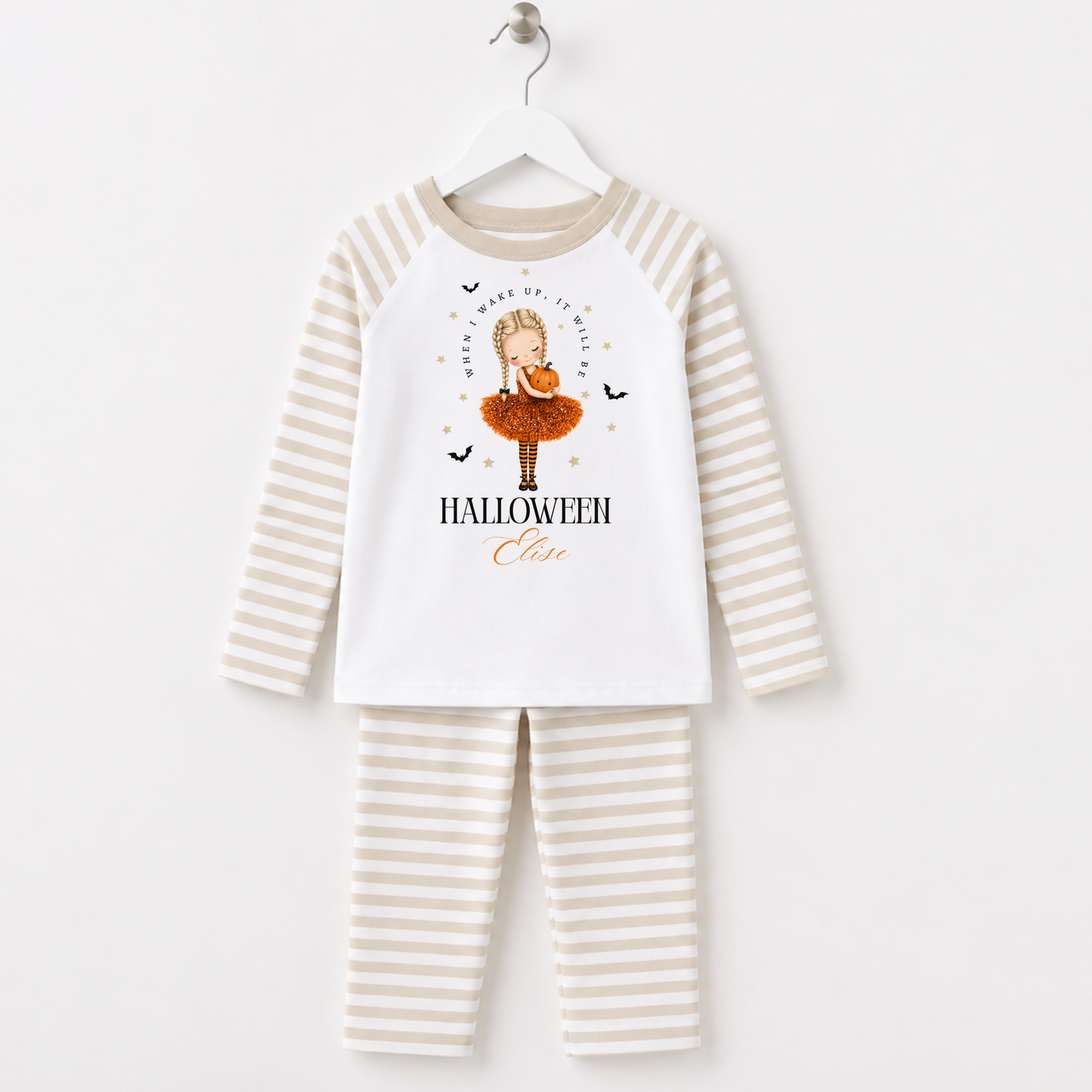 When i wake it, It will be Halloween Ballerina Personalised Pajamas