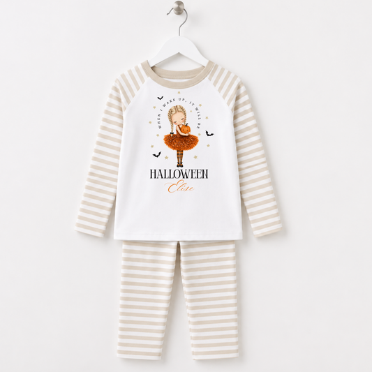 When i wake it, It will be Halloween Ballerina Personalised Pajamas