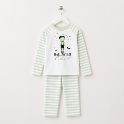 When i wake up, It will be Halloween Frankenstein Personalised Pajamas