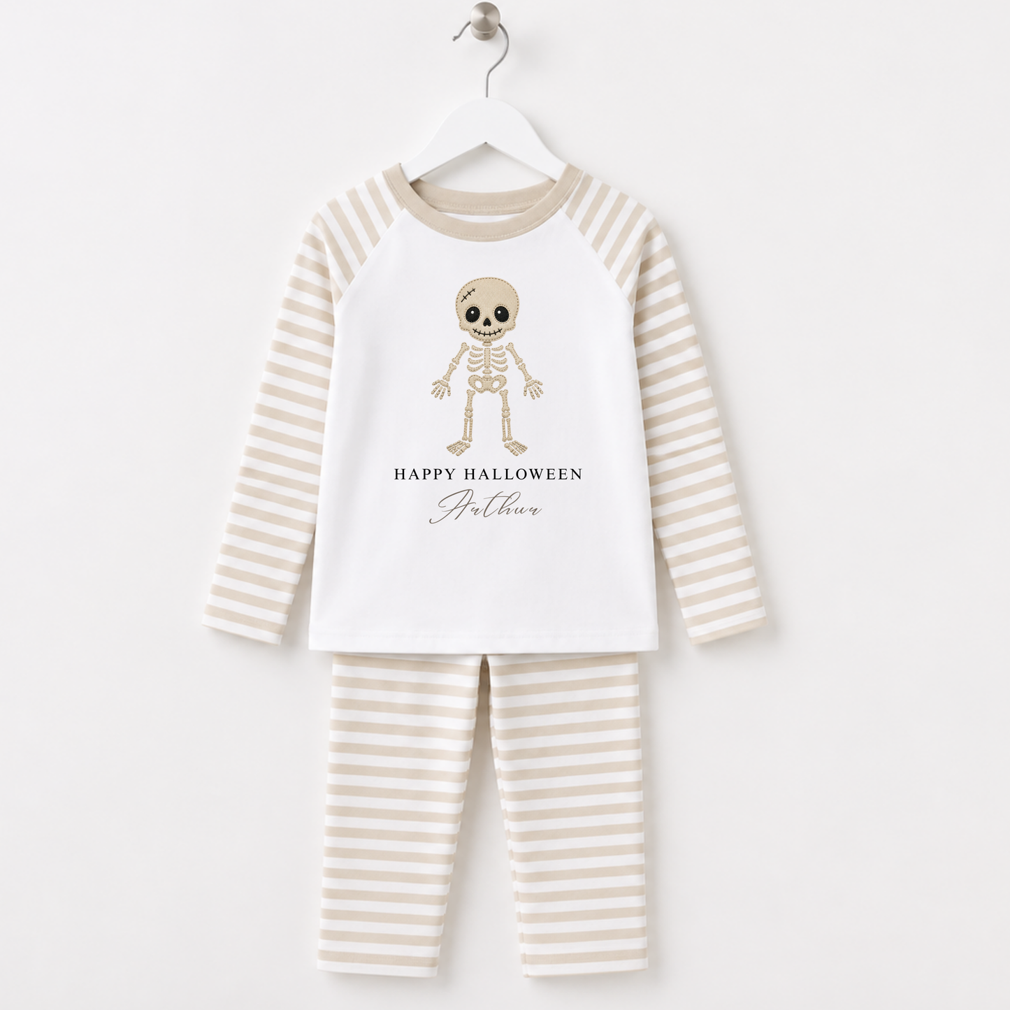 Halloween Skelton Personalised Pajamas