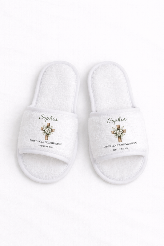 Personalised Holy Communion Slippers