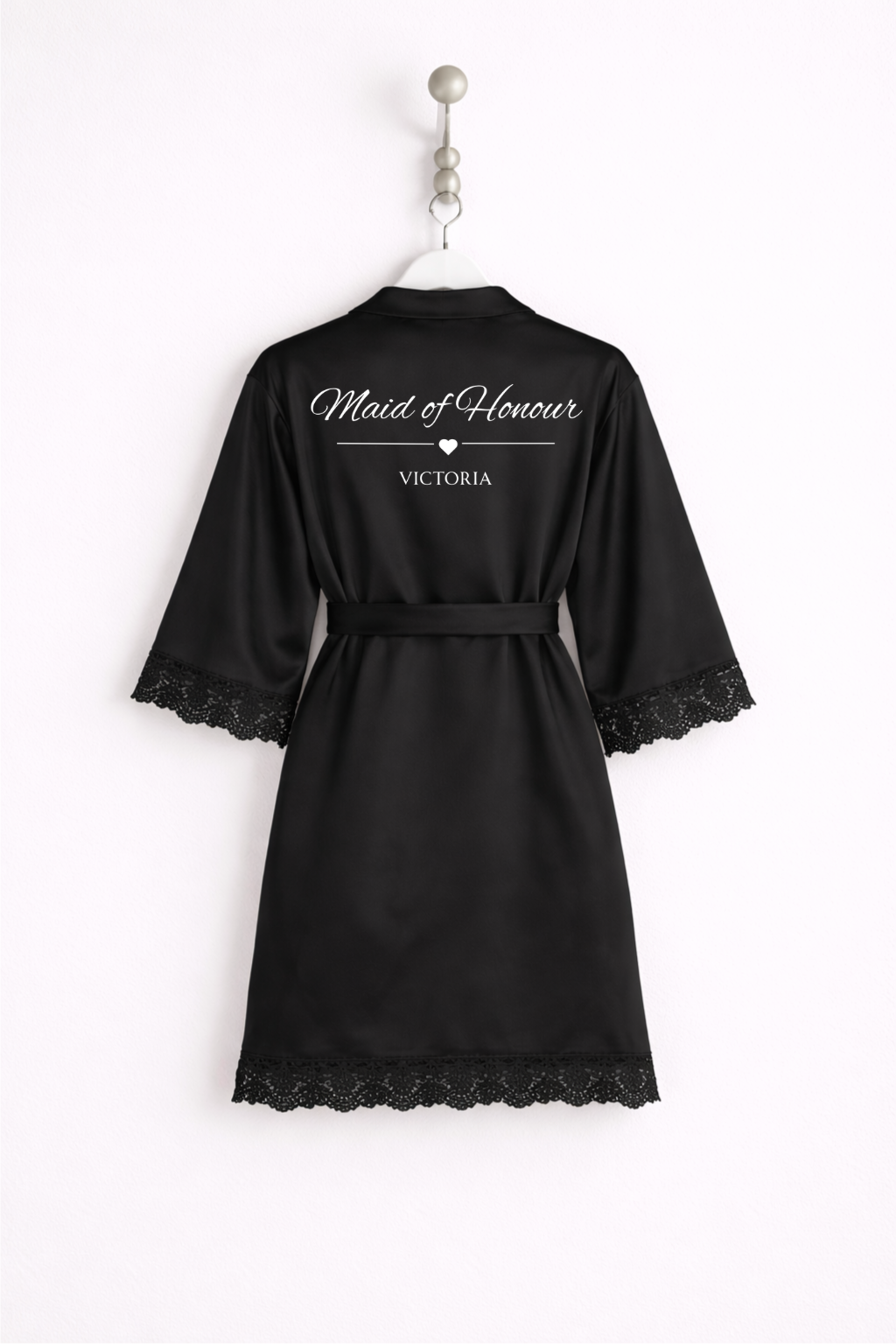 Personalised Satin Wedding Robe S6