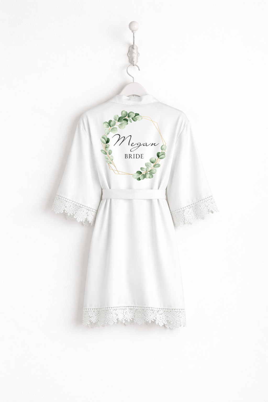 Personalised Satin Wedding Robe S1
