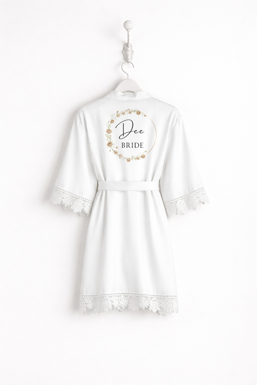 Personalised Satin Wedding Robe S4