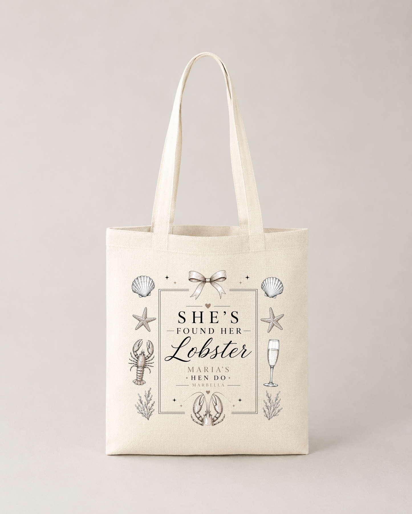 Personalised Hen Do Tote Bag -She's found her Lobster